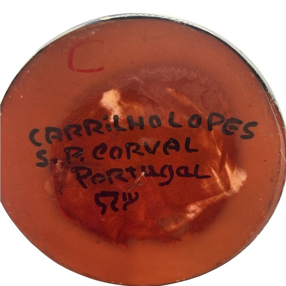 Blue & white Hand-Painted Sangia Portuguese Pottery Clay Terracotta Pitcher - Picture 7 of 11